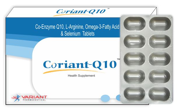Omega 3 Fatty Acids, Co-Enzyme Q10, L-Arginine and Selenium Tablets for Heart Health